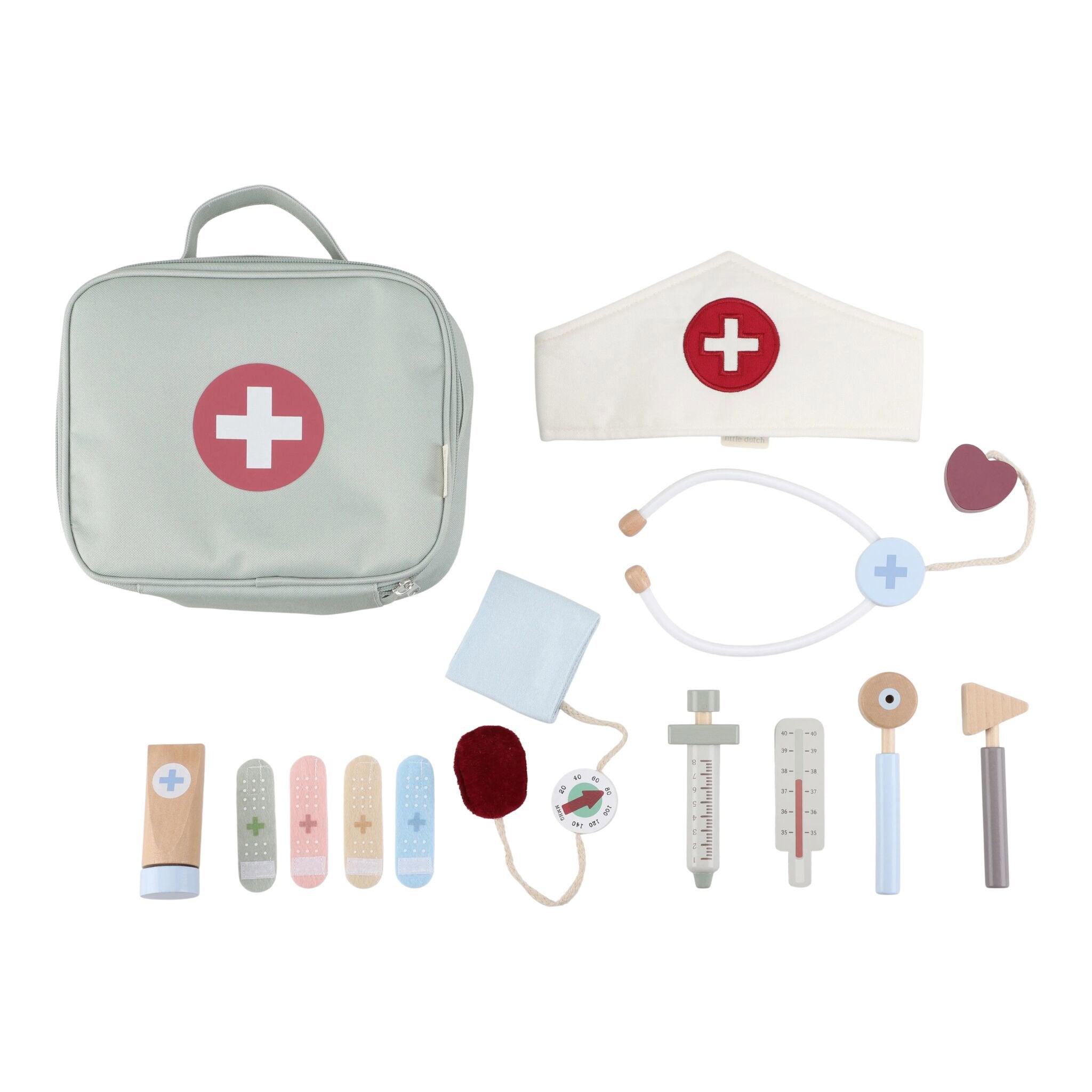 LITTLE DUTCH Wooden doctor's set - Green - Image 3