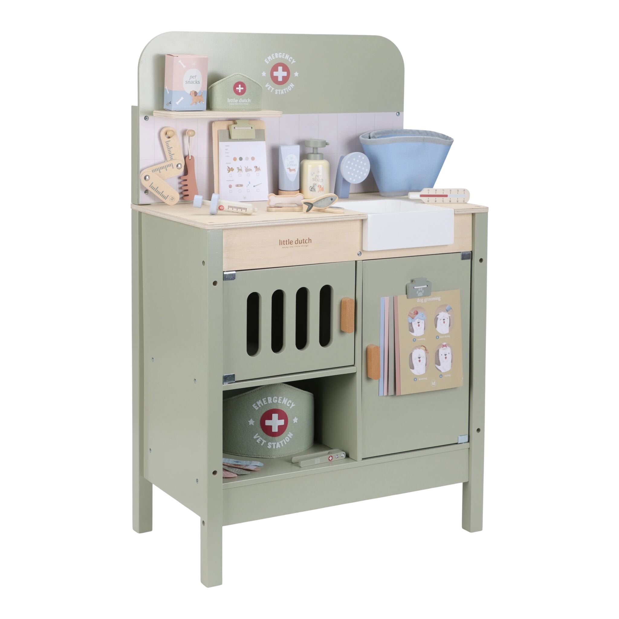LITTLE DUTCH Wooden veterinary practice – Green