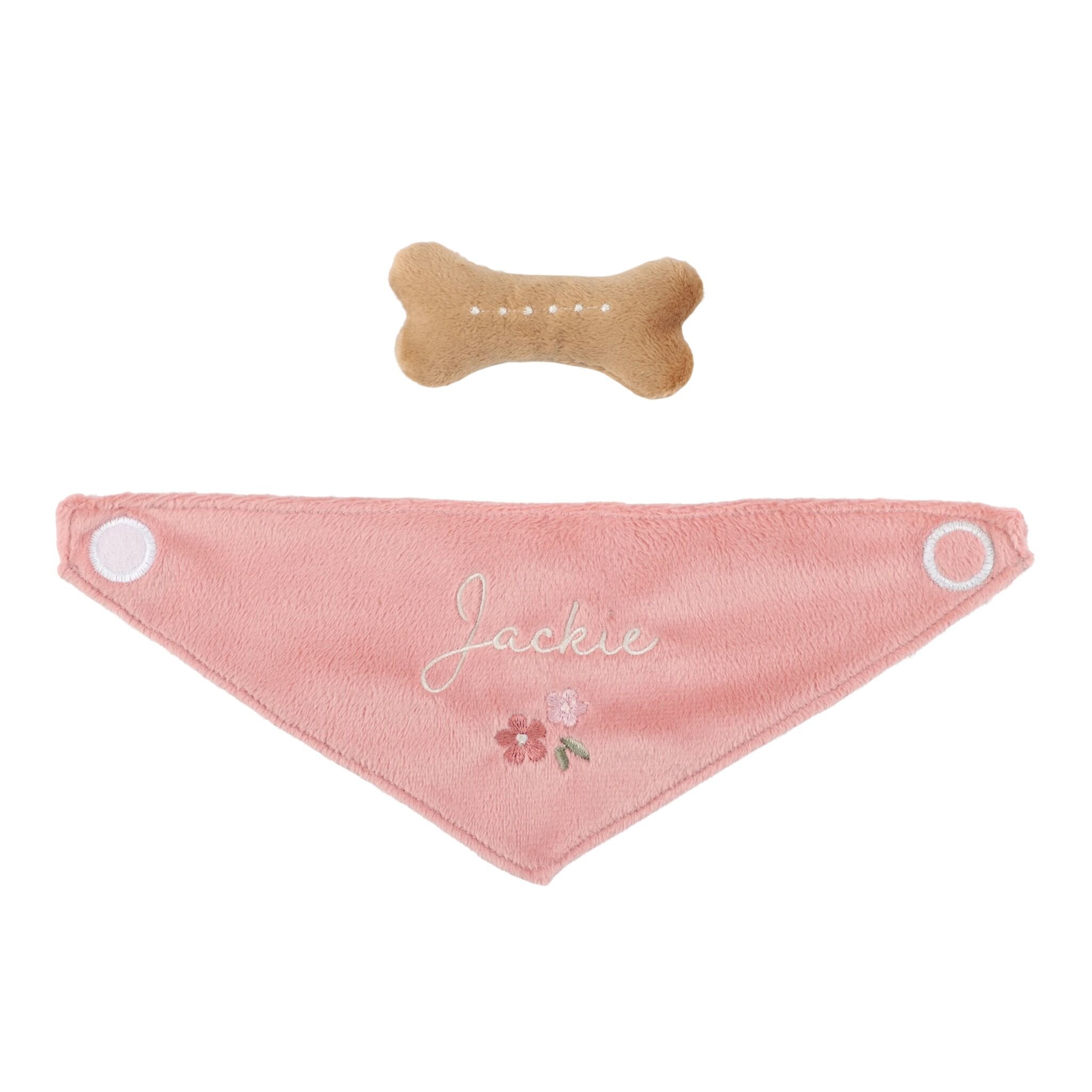 LITTLE DUTCH Cuddle dog in bag – Pink - Image 5