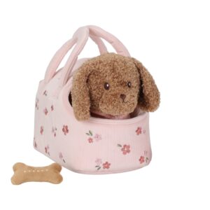 LITTLE DUTCH Cuddle dog in bag – Pink