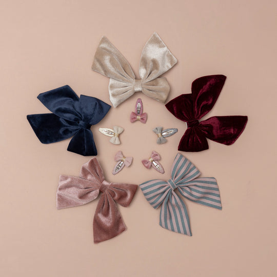 MIMI & LULA STRIPE AGNES BOW CLIPS - Image 3