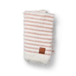 ELODIE Furry Knit Blanket - Faded Rose