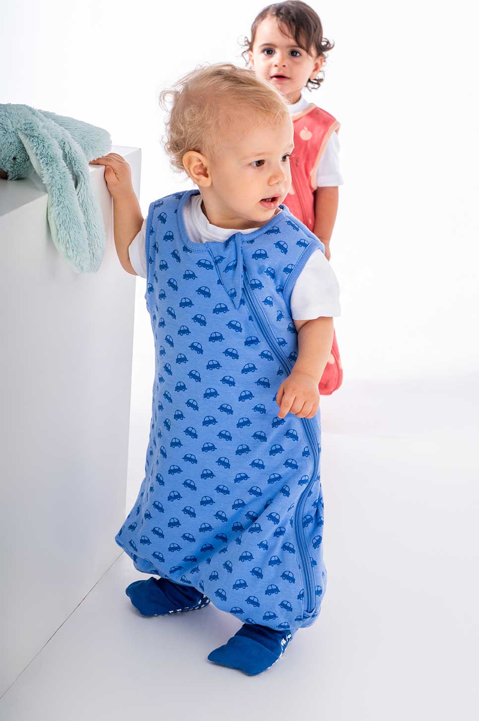 Baby Bliss Jump, Sleeping Bag with Legs, 2.5 TOG, 6-18 months, VROOM Cars, Print Petrol - Image 15