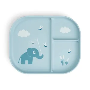 DONE BY DEER Foodie compartment plate - Elphee - Blue