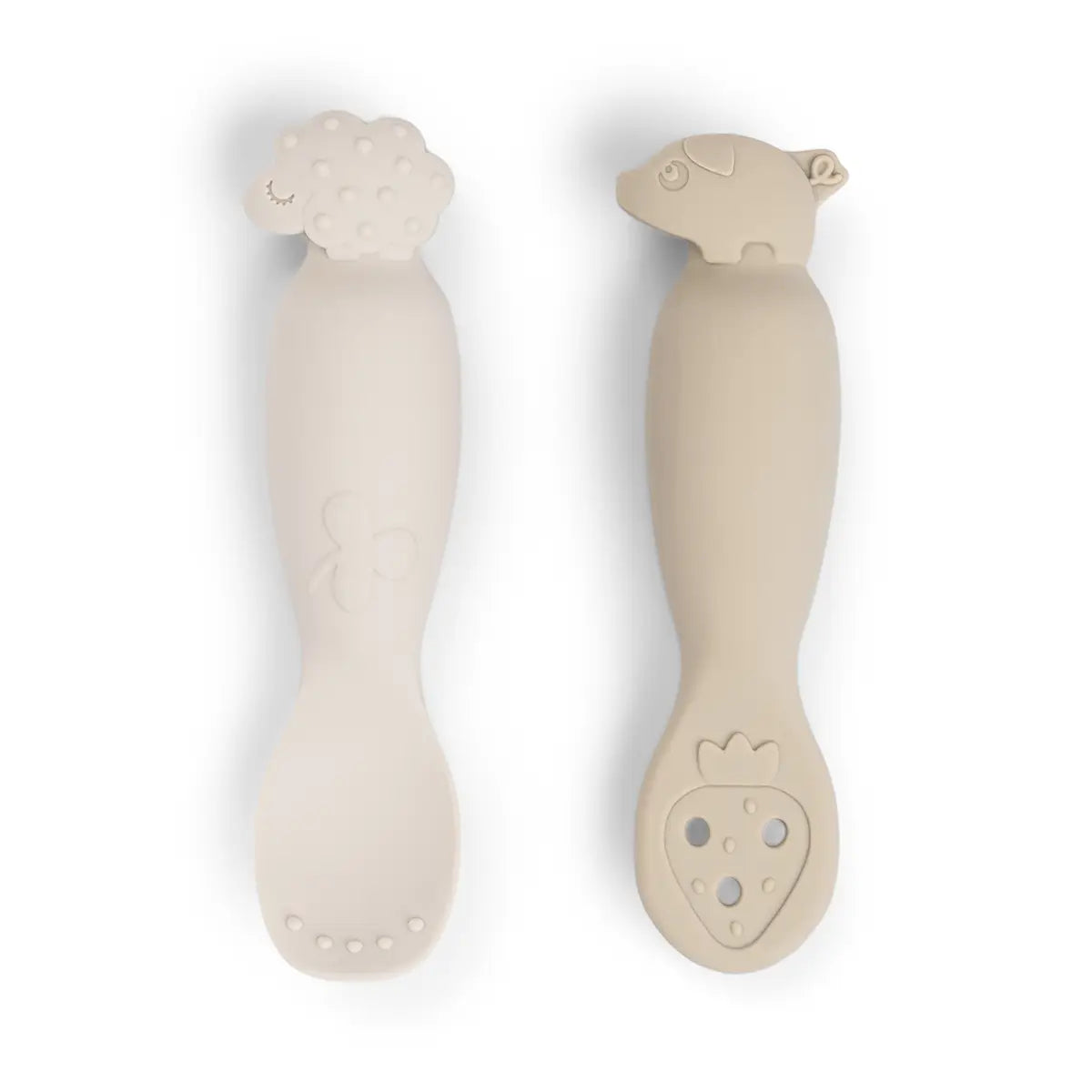 DONE BY DEER Learning spoon set - Tiny farm - Sand