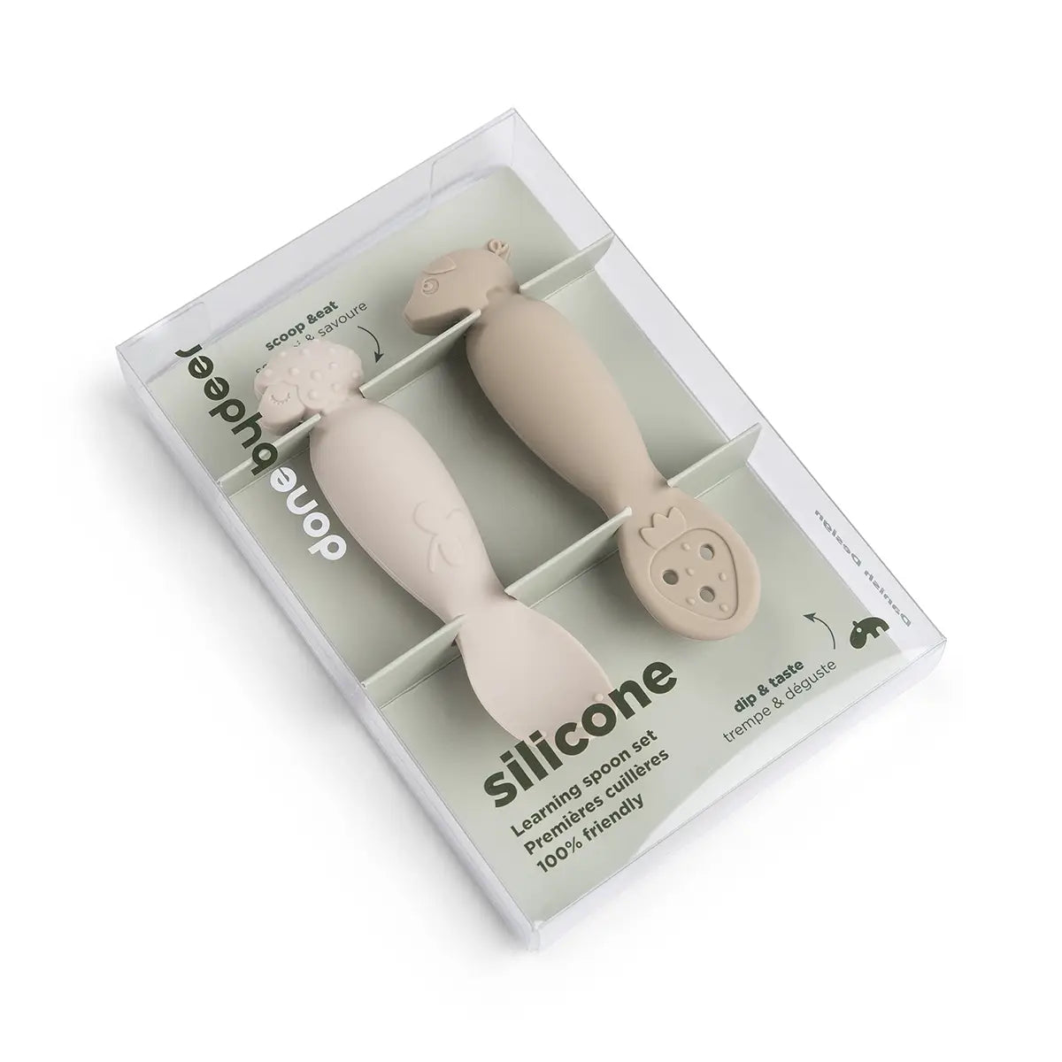DONE BY DEER Learning spoon set - Tiny farm - Sand - Image 4