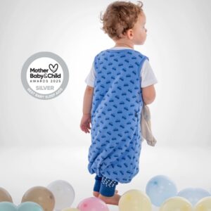 Baby Bliss Jump, Sleeping Bag with Legs, 2.5 TOG, 6-18 months, VROOM Cars, Print Petrol