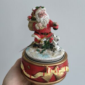 CAROUSEL SANTA CLAUS & DOG