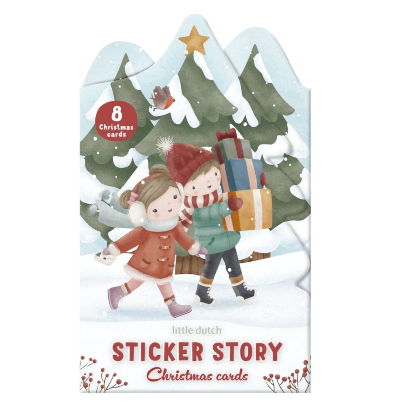 LITTLE DUTCH. Set of Christmas stickers