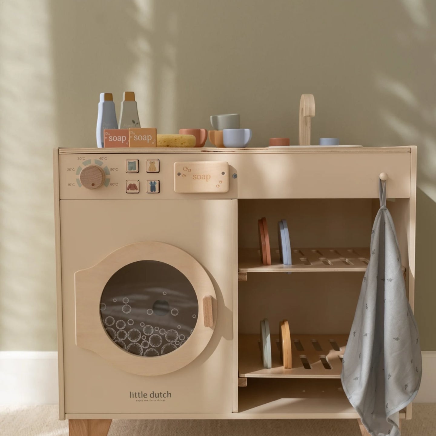 LITTLE DUTCH. Wooden washing machine FSC Limited Edition - Image 6
