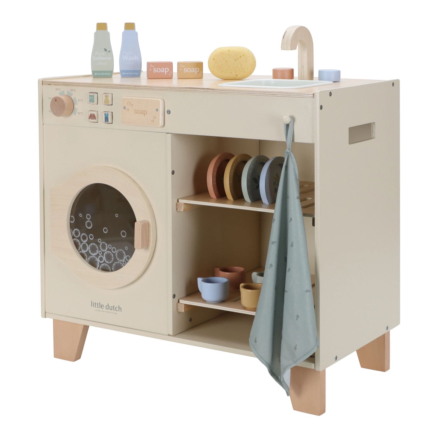 LITTLE DUTCH. Wooden washing machine FSC Limited Edition - Image 12