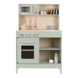 LITTLE DUTCH Wooden kitchen with play accessories Mint FSC