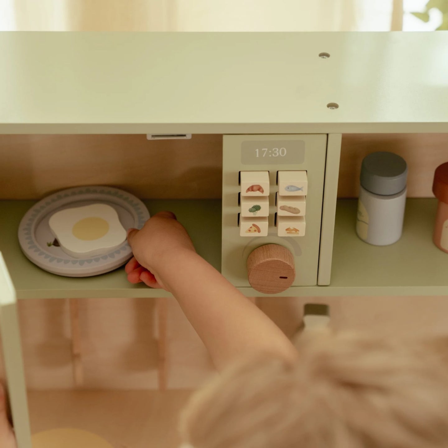 LITTLE DUTCH Wooden kitchen with play accessories Mint FSC - Image 3