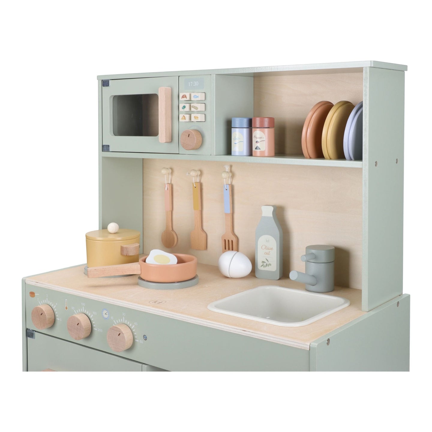 LITTLE DUTCH Wooden kitchen with play accessories Mint FSC - Image 10