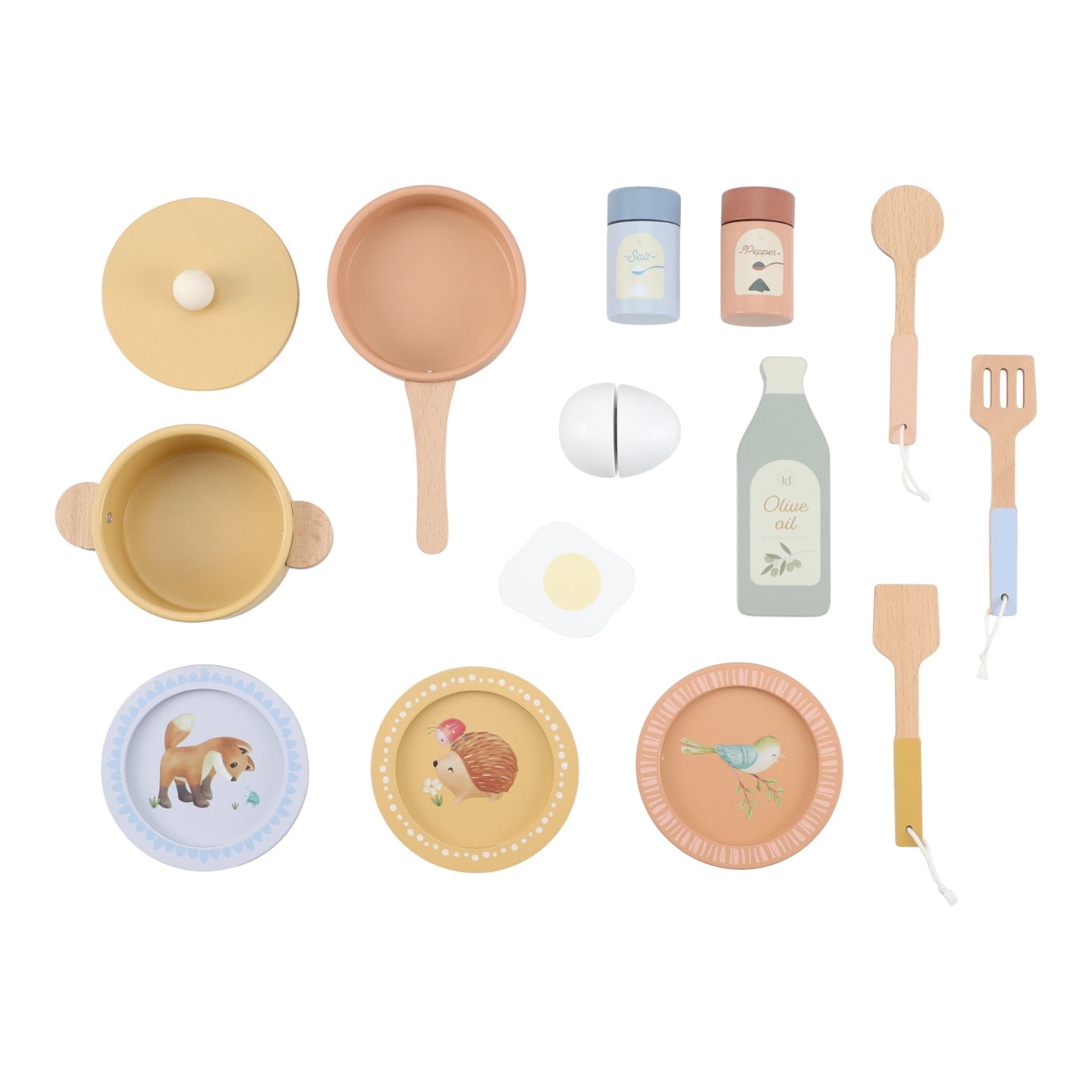 LITTLE DUTCH Wooden kitchen with play accessories Mint FSC - Image 11