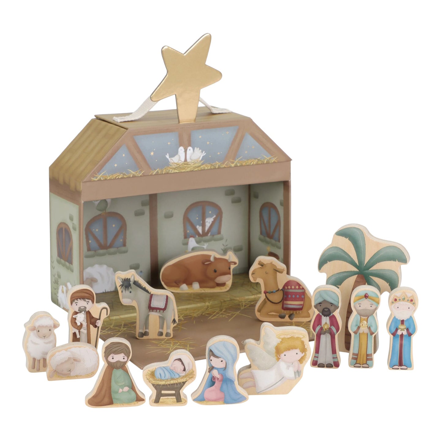 LITTLE DUTCH. Nativity scene set with FSC figures