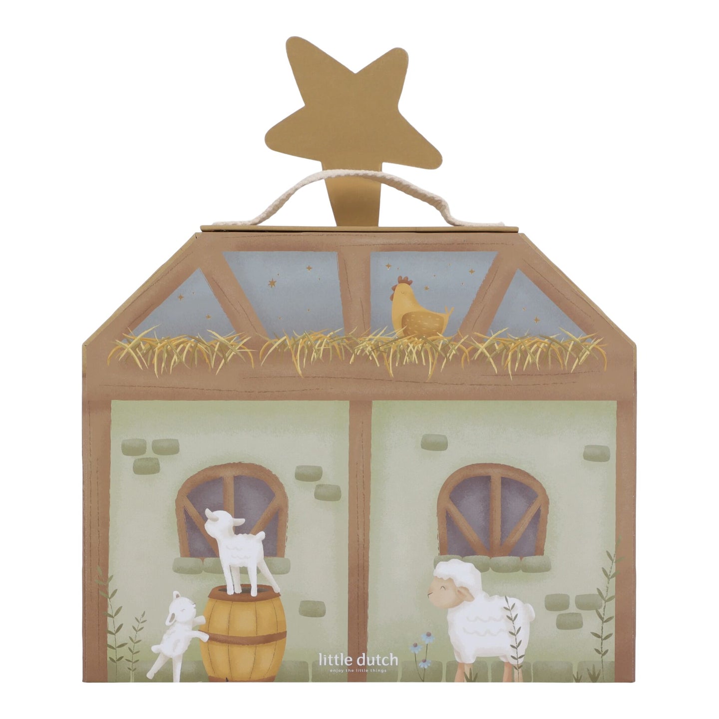 LITTLE DUTCH. Nativity scene set with FSC figures - Image 8