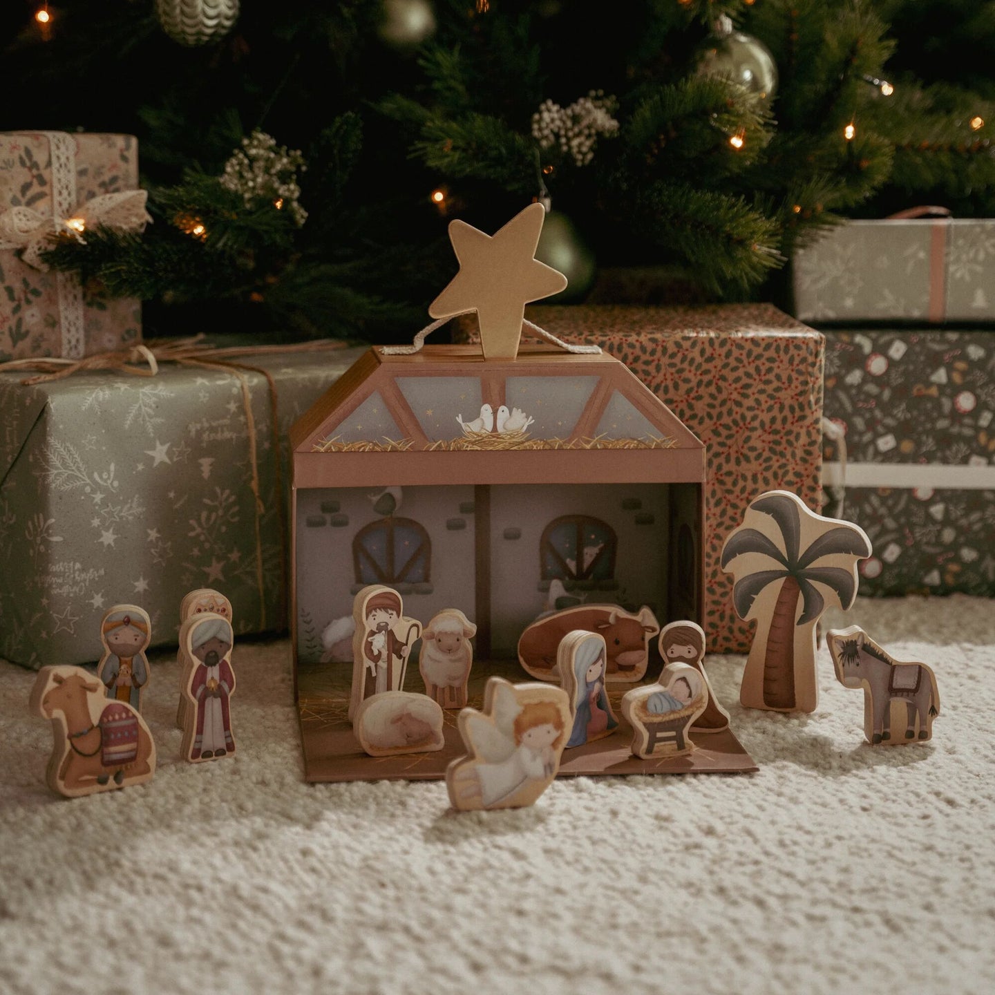 LITTLE DUTCH. Nativity scene set with FSC figures - Image 11