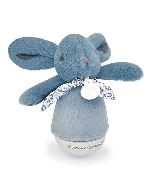 DΟUDΟU ET COMPAGNIE Blue Tumbler Musical Baby Night Light - 16 cm