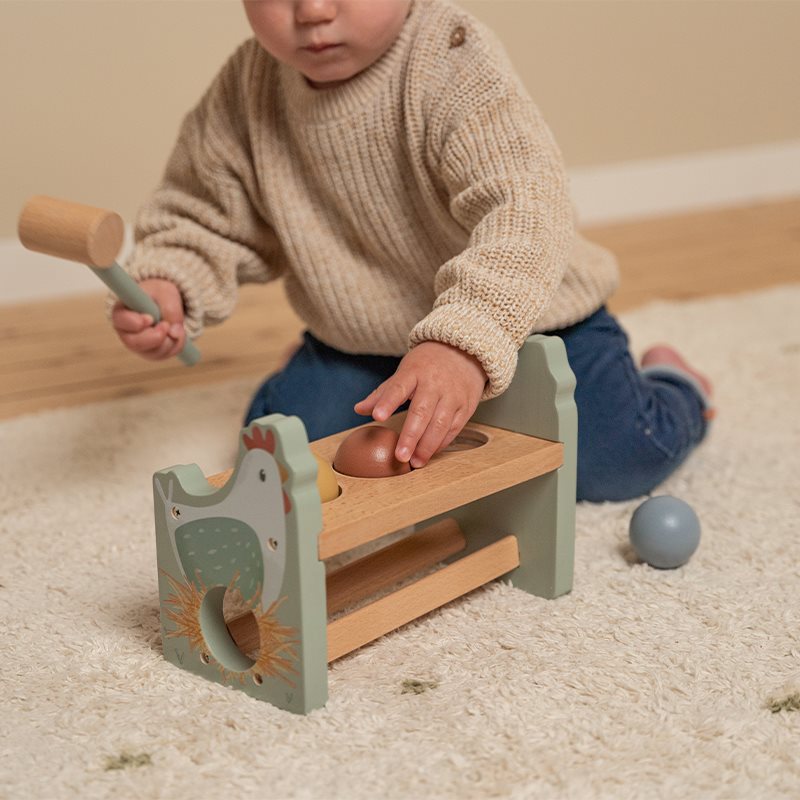 LITTLE DUTCH Pounding Bench Little Farm - Image 3