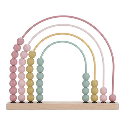 LITTLE DUTCH Rainbow abacus - Pink - Fairy Garden