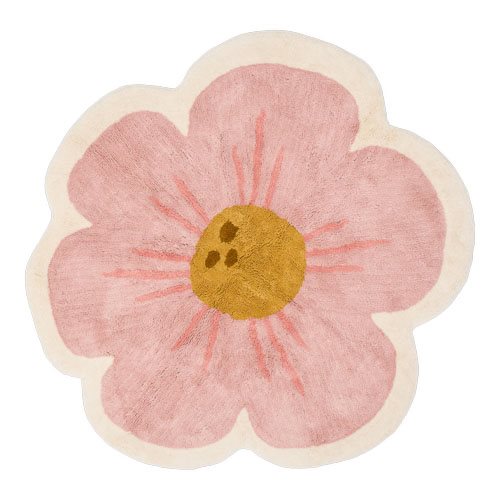 LITTLE DUTCH Flower rug - Pink - Fairy Garden