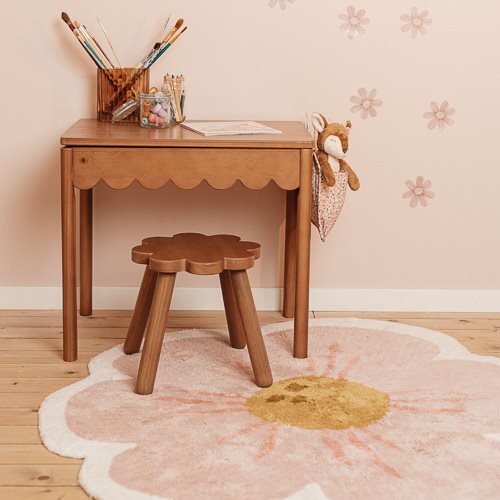 LITTLE DUTCH Flower rug - Pink - Fairy Garden - Image 2