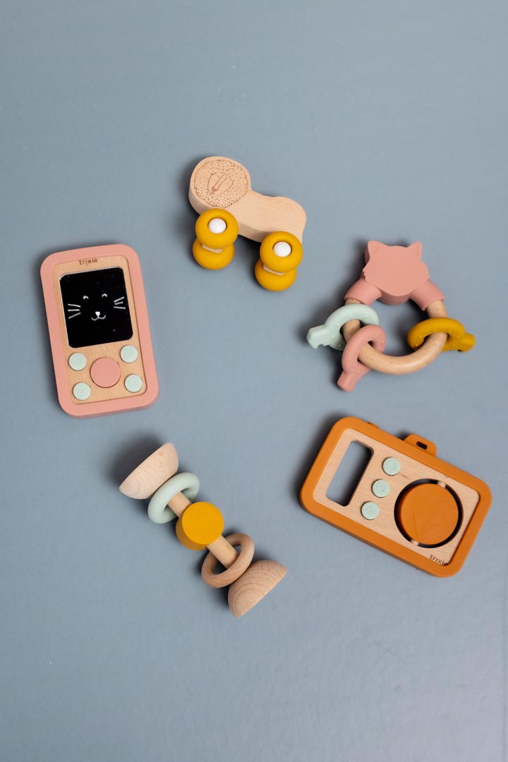 TRIXIE WOODEN SILICONE BABY PHONE MRS CAT - Image 3