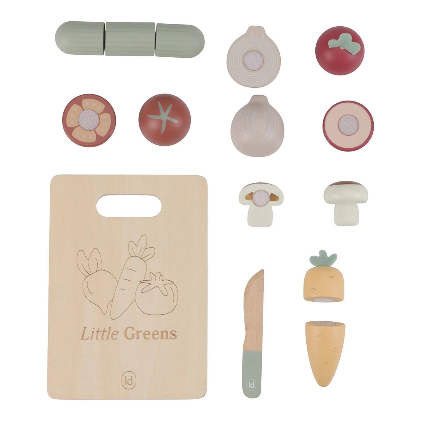 LITTLE DUTCH. Wooden cutting board with vegetables - Image 7