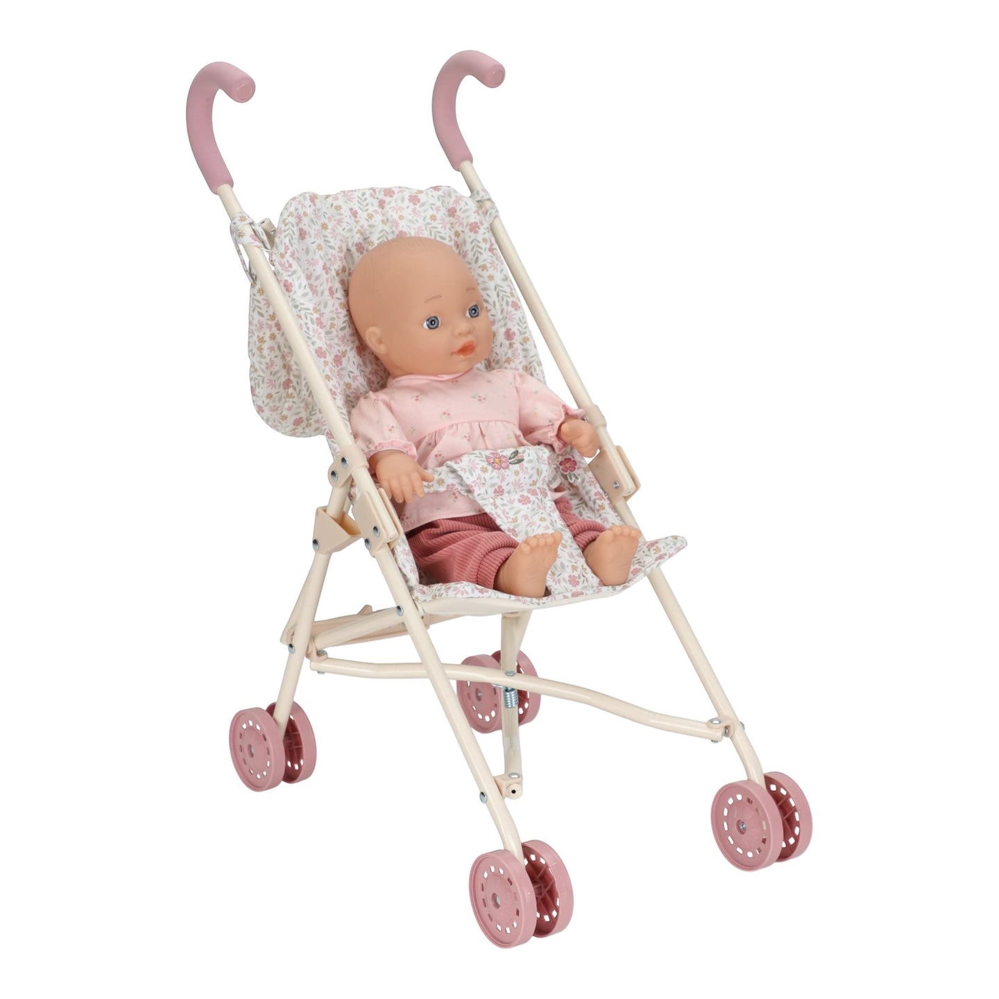 LITTLE DUTCH. Metal doll stroller - white - Image 9