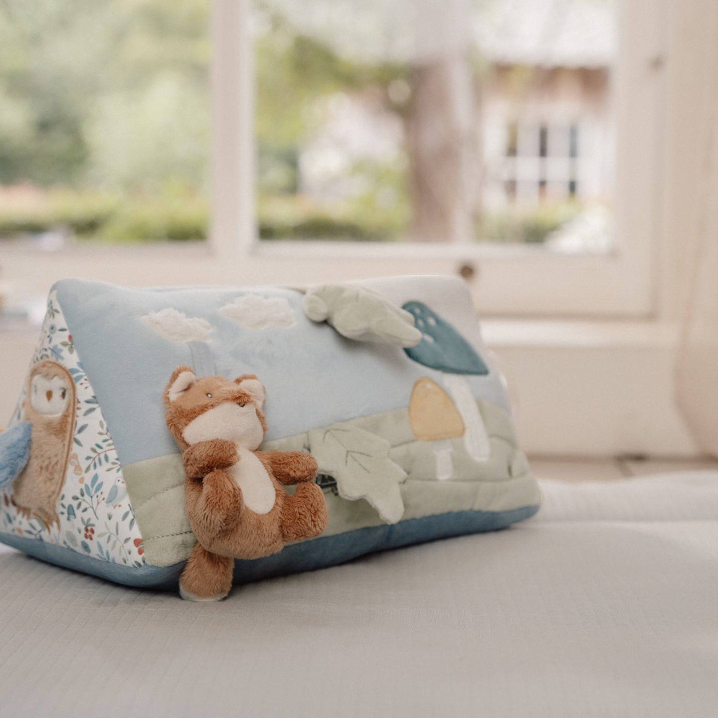LITTLE DUTCH. Forest Friends GRS fabric activity triangle - Image 6