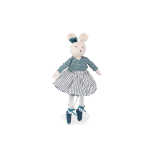 MOULIN ROTY MOUSE DOLL CHARLOTTE BLUE