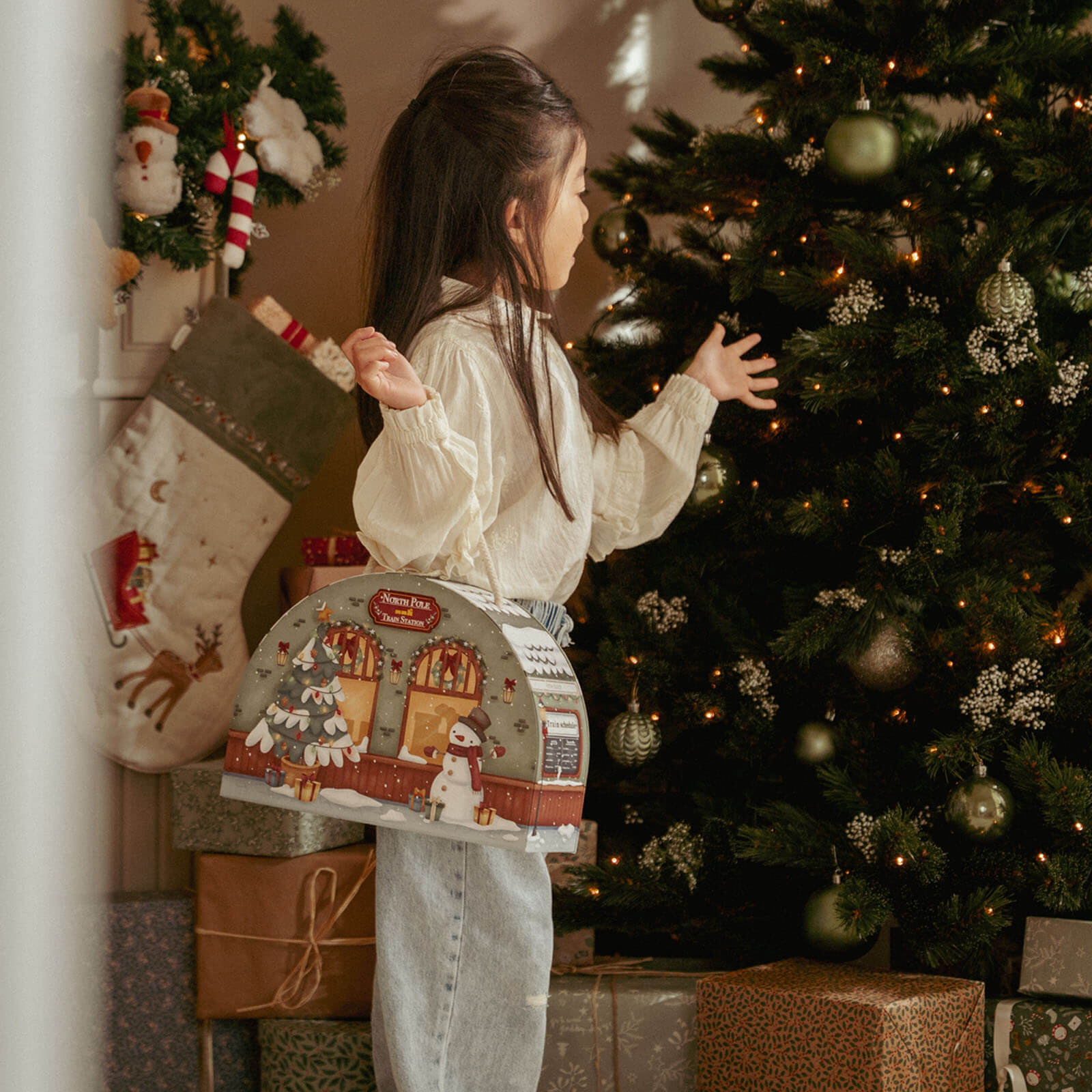 LITTLE DUTCH Advent Calendar - Train Track Scene - Image 4