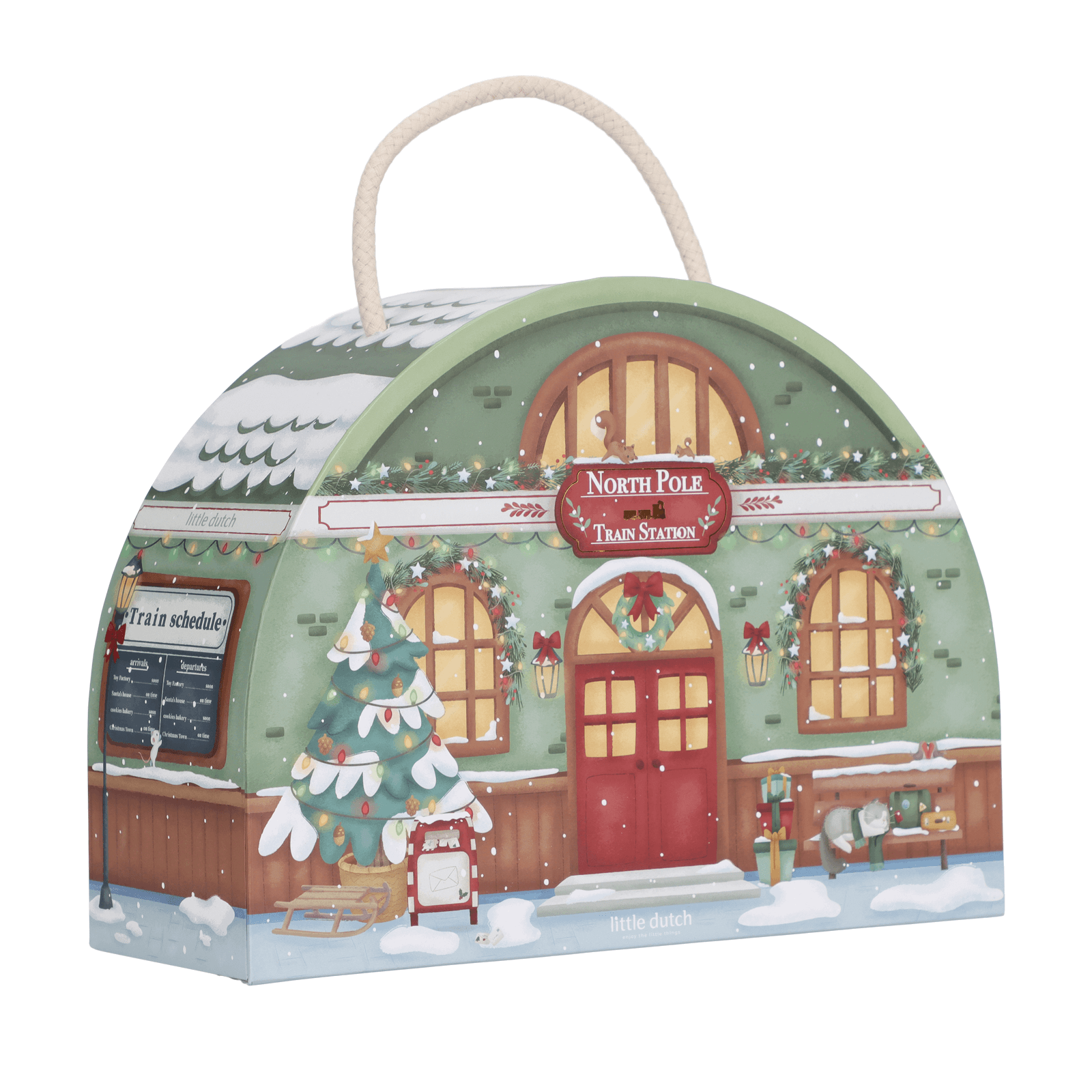LITTLE DUTCH Advent Calendar - Train Track Scene - Image 7