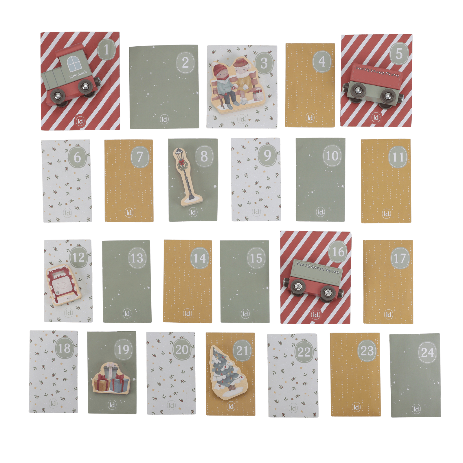 LITTLE DUTCH Advent Calendar - Train Track Scene - Image 8