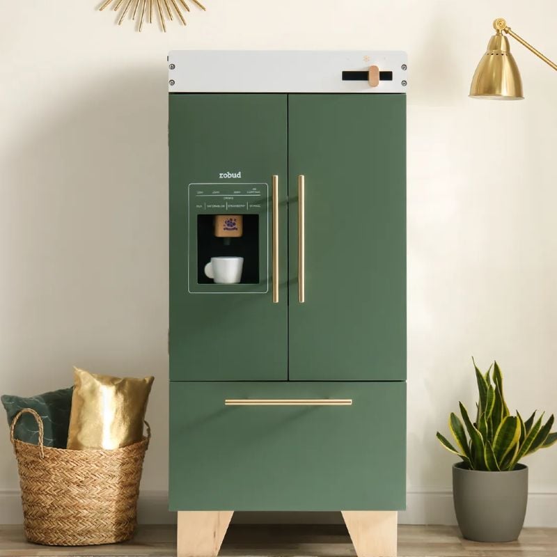 Green and gold refrigerator - Image 6