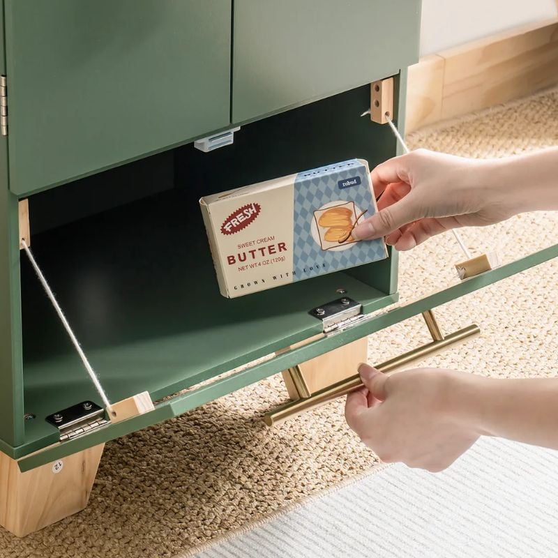 Green and gold refrigerator - Image 7