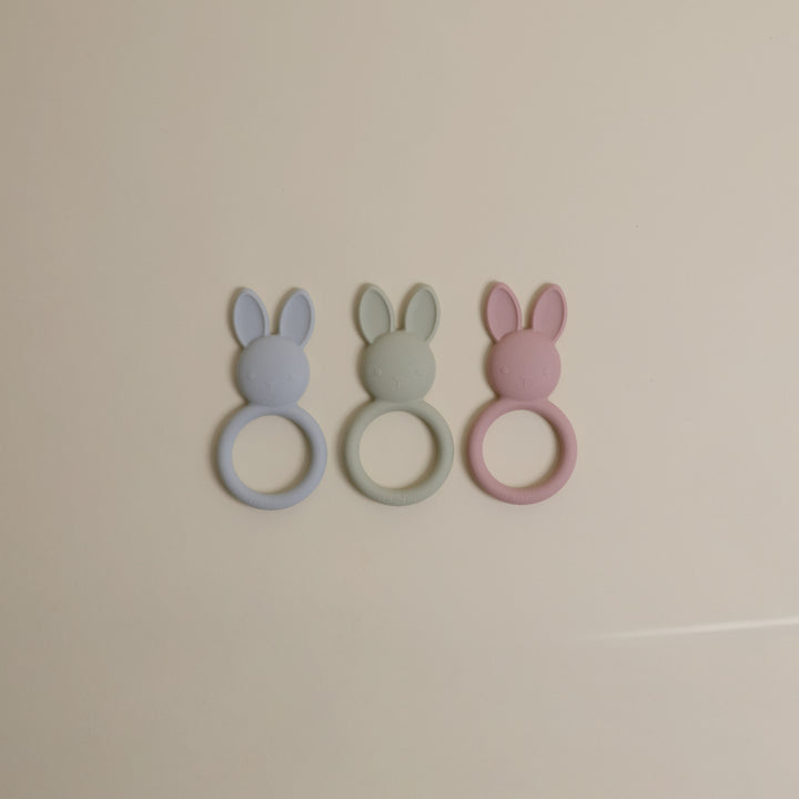 MUSHIE Silicone Bunny Teether Sage - Image 4