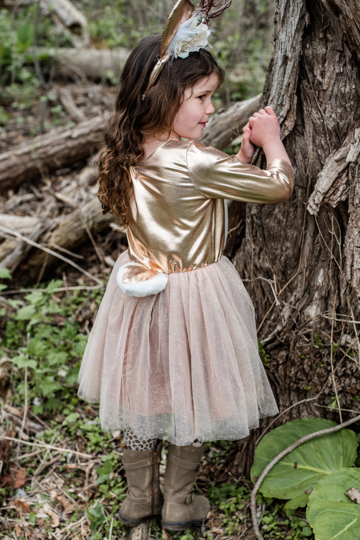 GREAT PRETENDERS Woodland Deer Dress with Headband 3-4Y - Image 7
