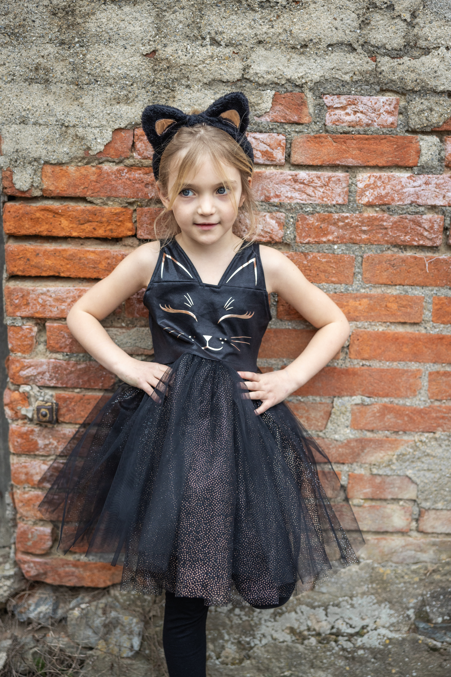 GREAT PRETENDERS Black Cat Dress with Headband 3-4Y - Image 5