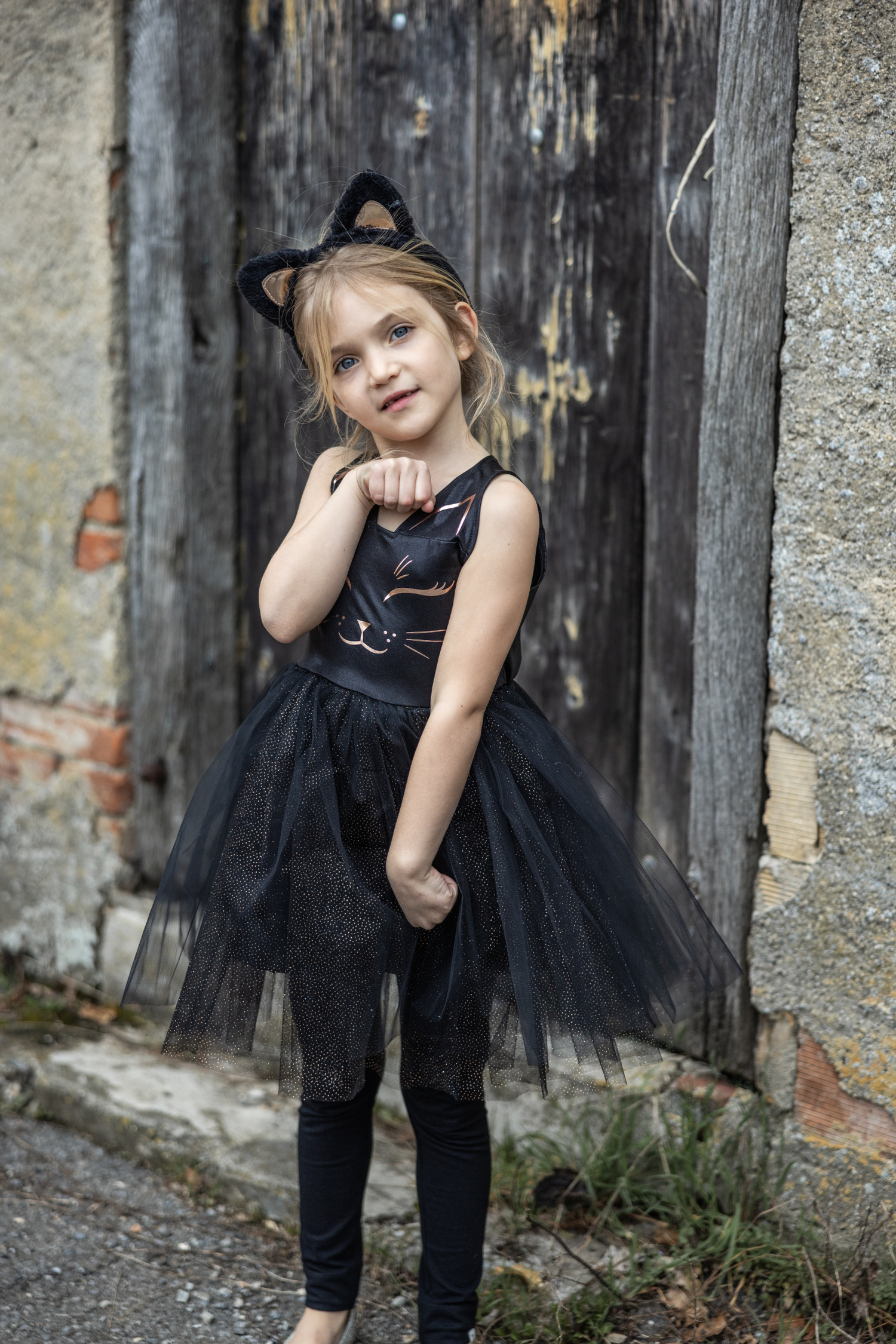 GREAT PRETENDERS Black Cat Dress with Headband 3-4Y - Image 6