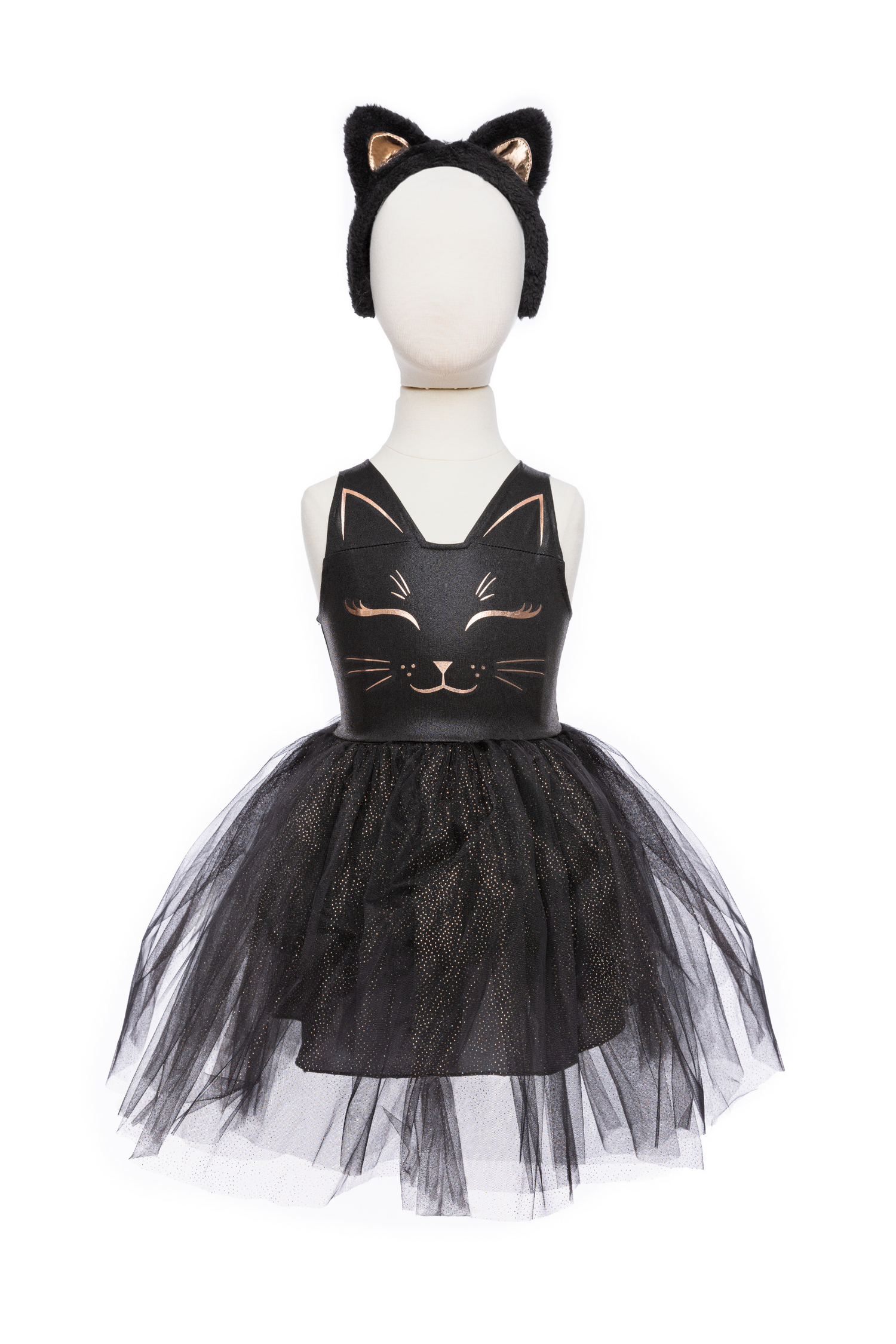 GREAT PRETENDERS Black Cat Dress with Headband 3-4Y - Image 2
