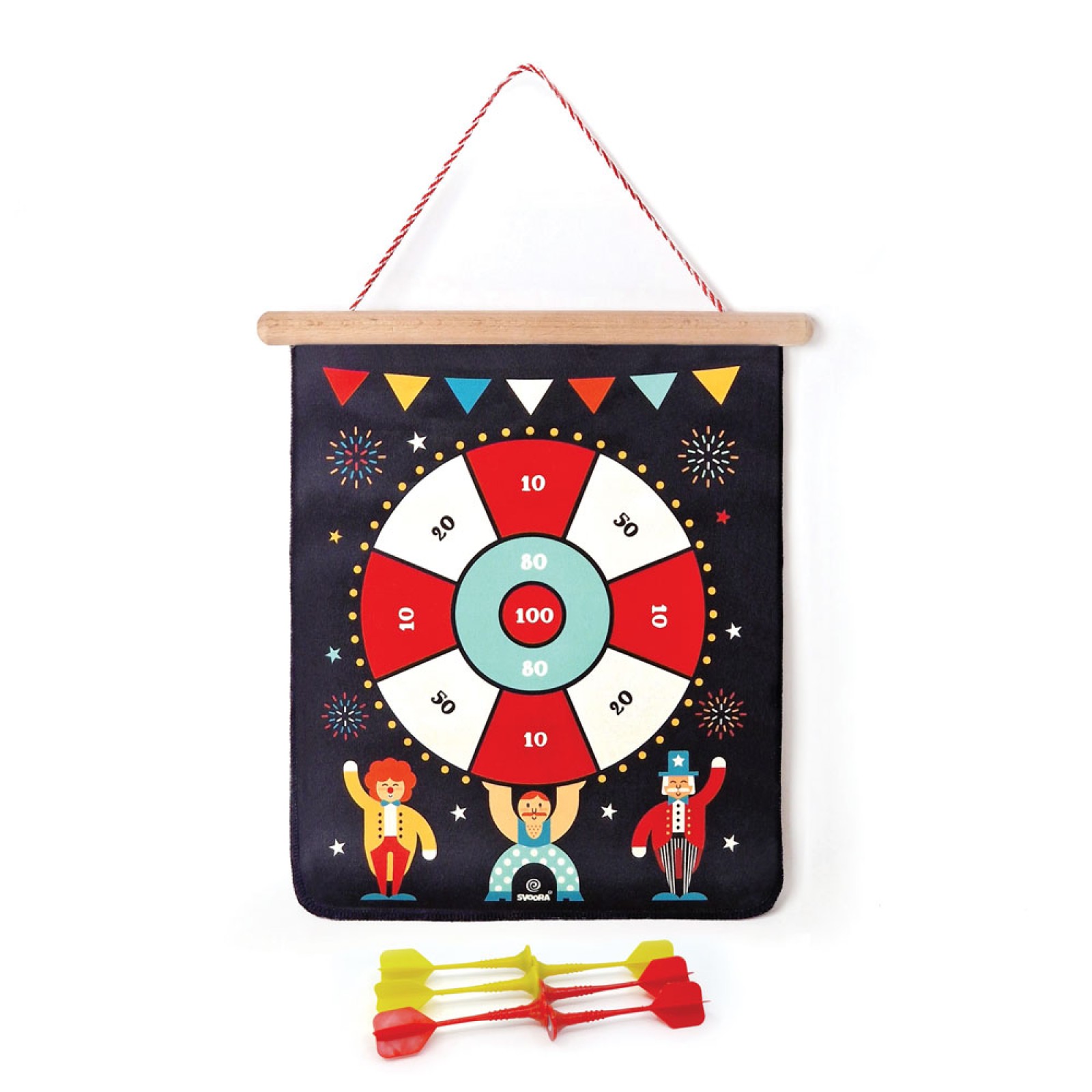 SVOORA Double-sided magnetic target 40 cm 'Circus' - Image 2