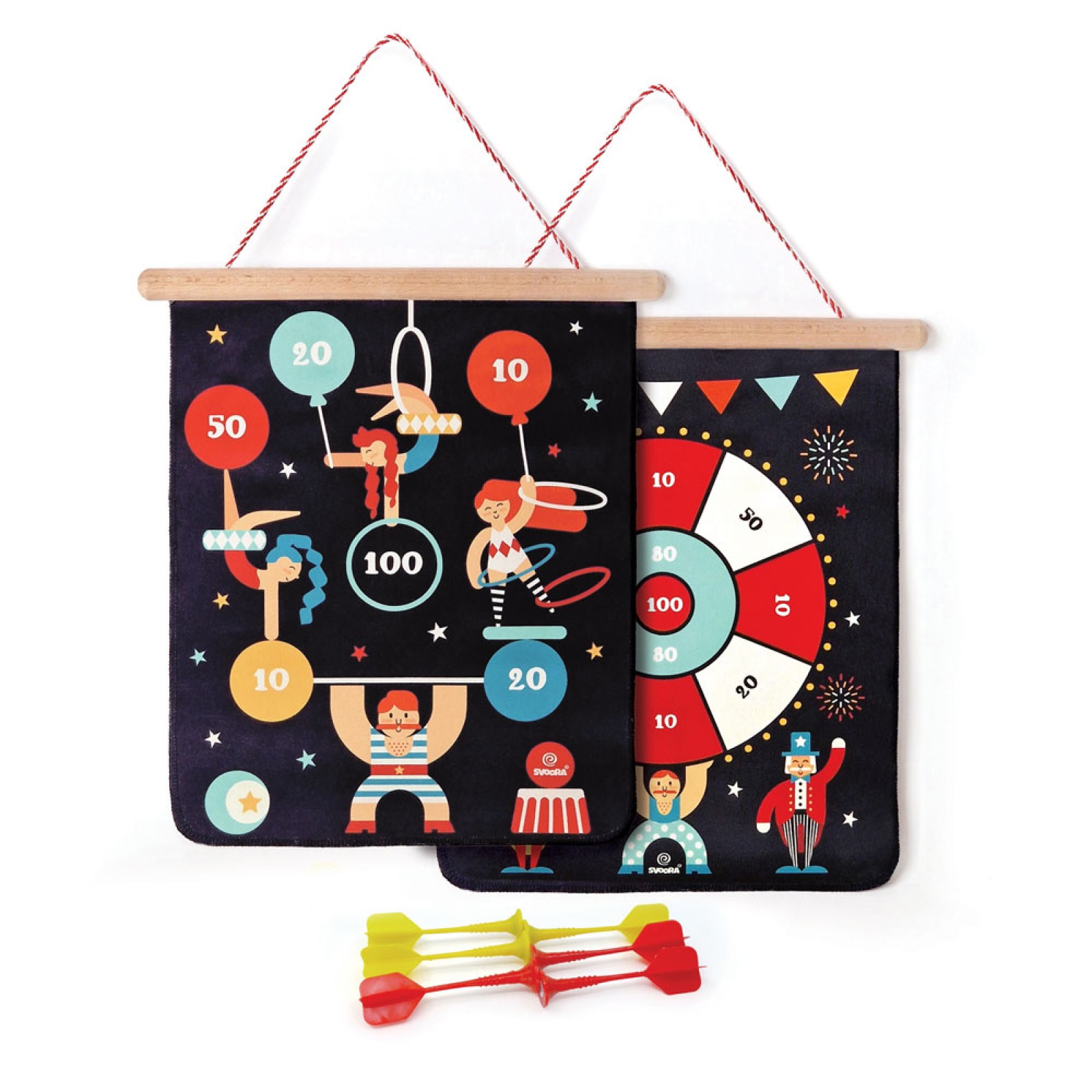 SVOORA Double-sided magnetic target 40 cm 'Circus' - Image 3