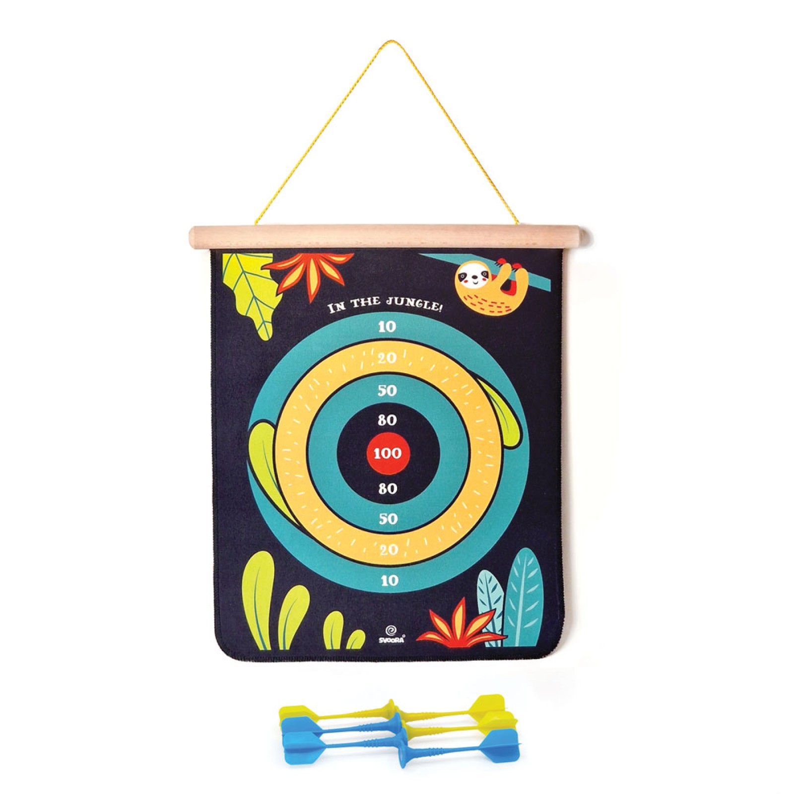 SVOORA Double-sided magnetic target 40 cm. 'Jungle' - Image 2