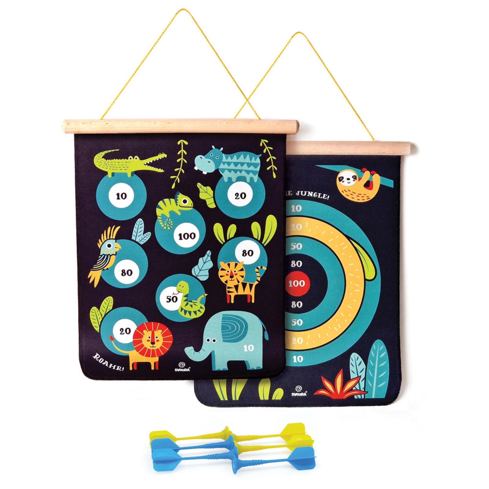 SVOORA Double-sided magnetic target 40 cm. 'Jungle' - Image 3