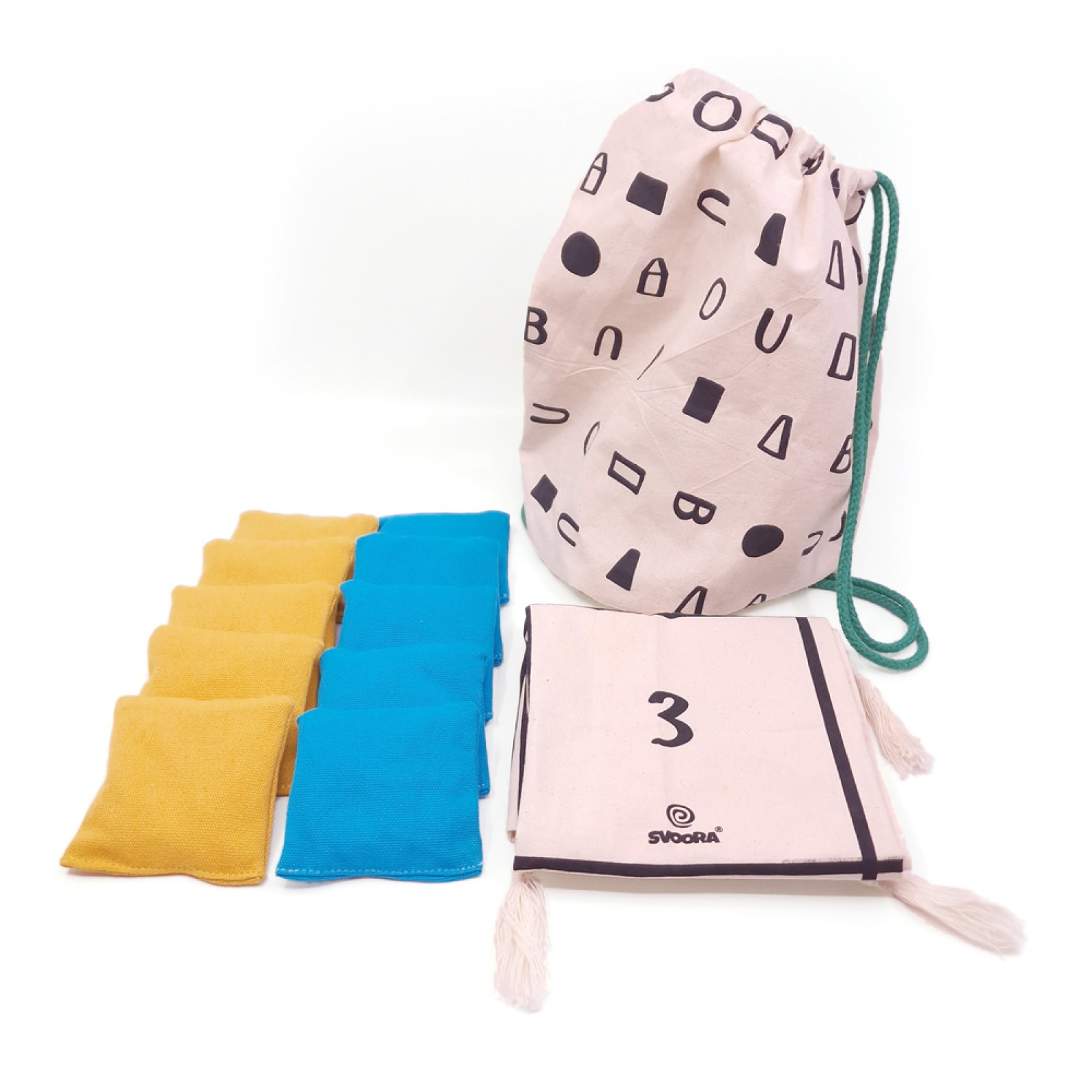 SVOORA fabric target game Bean Bags in fabric backpack - Image 2