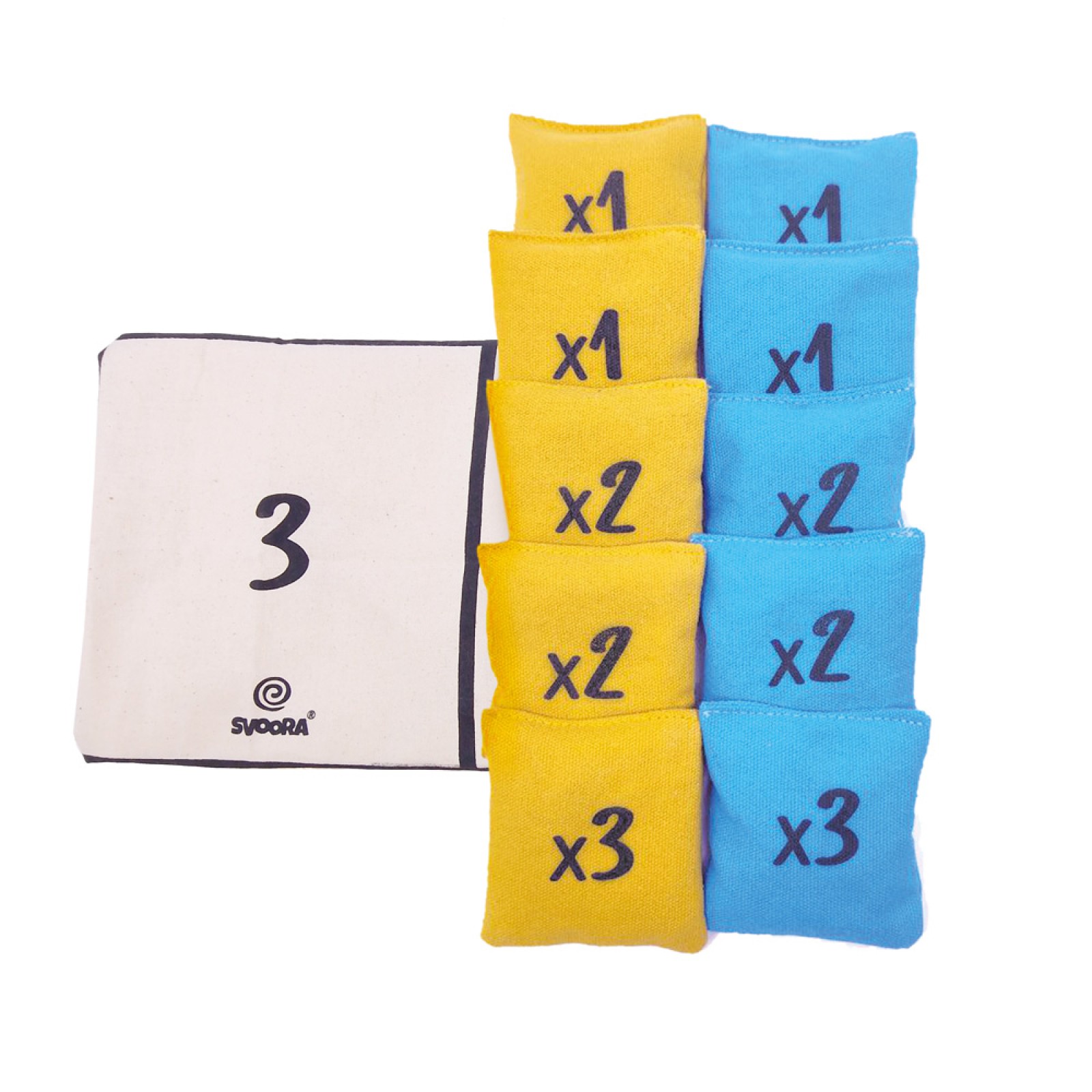 SVOORA fabric target game Bean Bags in fabric backpack - Image 3
