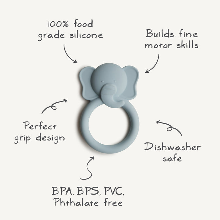 MUSHIE Silicone Elephant Teether - Image 3