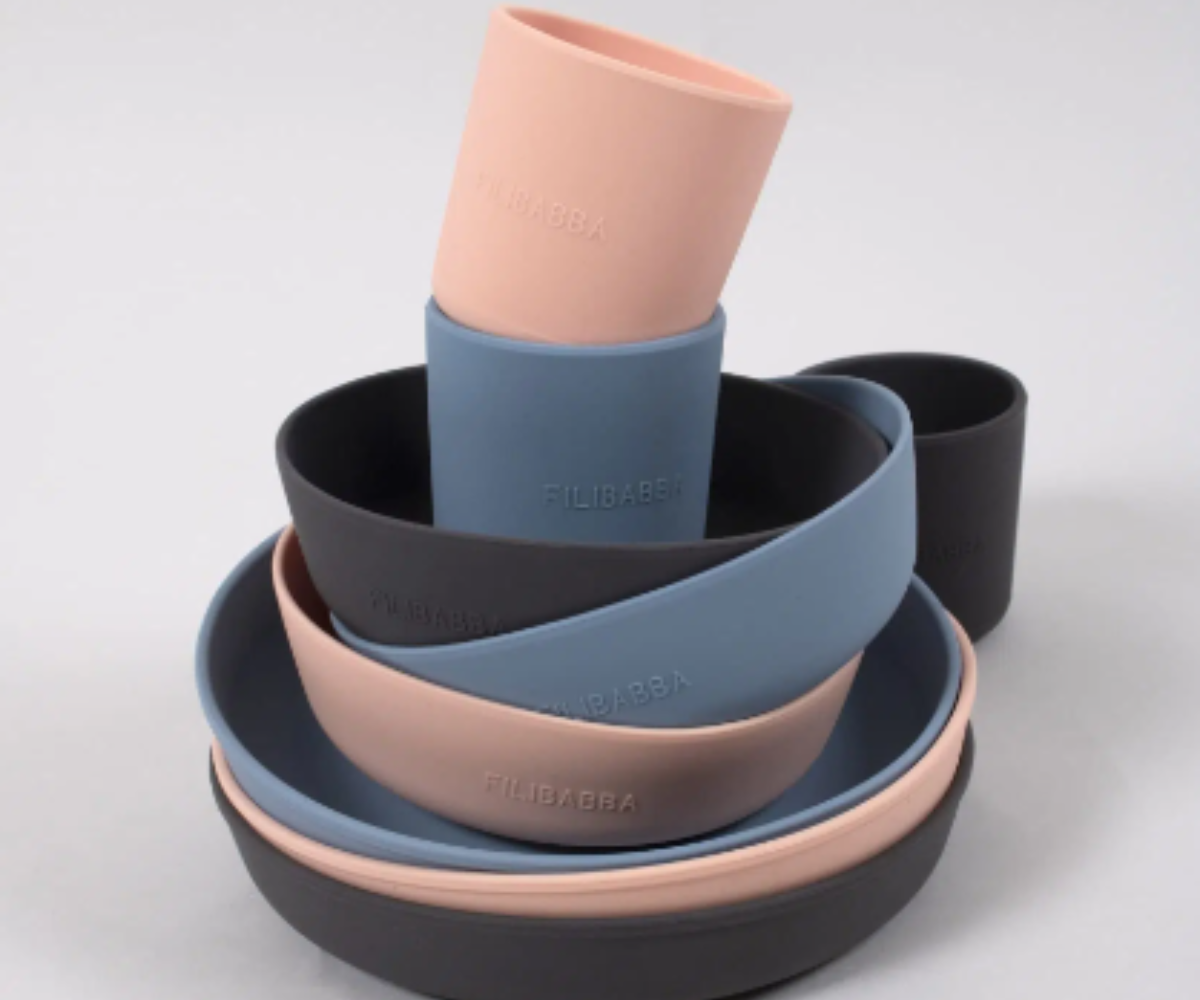 Filibabba Silicone Cup 2 Pack – Powder Blue - Image 5